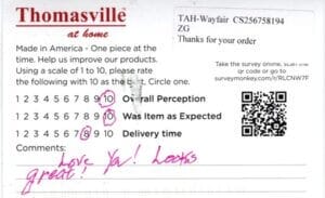 Linda Indianapolis CSQ2950 Survey Card