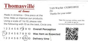 Marceil Mason OH CQ2950 Survey Card