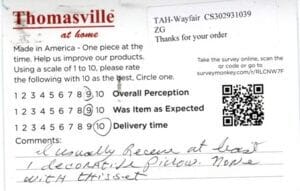 Marceil Mason OH CSF2950 Survey Card