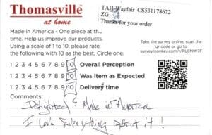 Ruth Lake Nebagamon WI CT2950 Survey Card