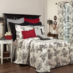 Bouvier Black Bedspread Image