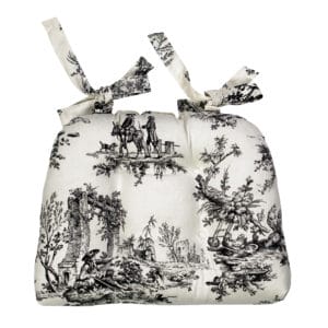 Bouvier Black Kitchen Collection - Pack of 4 Chairpads 2950 - Toile