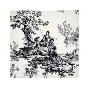 Bouvier Black Kitchen Collection - Pack of 4 Napkins 2950 - Toile