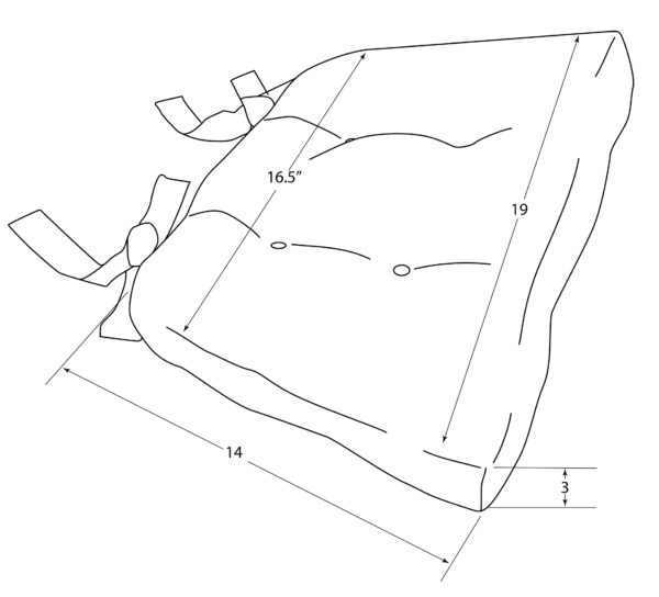 sketch of chairpad for size