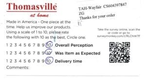 Michele Lanoka Harbor NJ 4PK-CP-BBT Survey Card