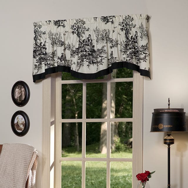 Bouvier Black Shaped Valance