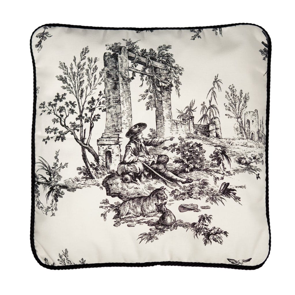 Bouvier Black - Square Toile Pillow