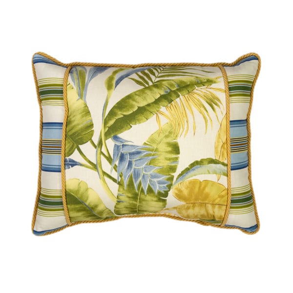 Cayman II Pillows - Breakfast Pillow with Stripe Accents