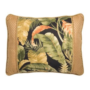 La Selva Black Breakfast pillow with band