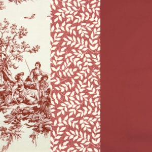 Bouvier Red Fabric By the Yard and Swatch 7100