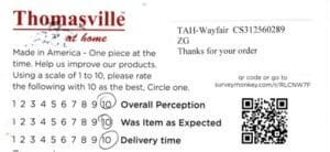 Cherie Palm City FL CSQ1745 Survey Card