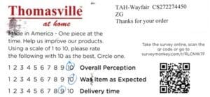 Survey Card Linda Conestoga