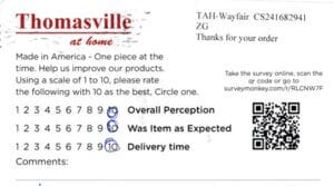 Maria Elgin IL CSQL7250 Survey Card