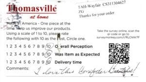 Phyllis Clearwater FL CSKL3050 SQ3050 Survey Card