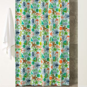 Seapoint Blue Summer Shower Curtain