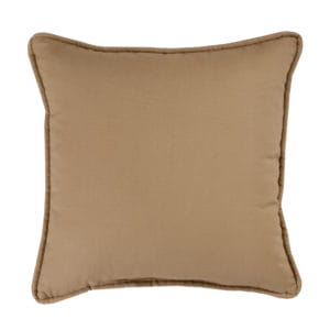 Brunswick Solid Tan Square Pillows