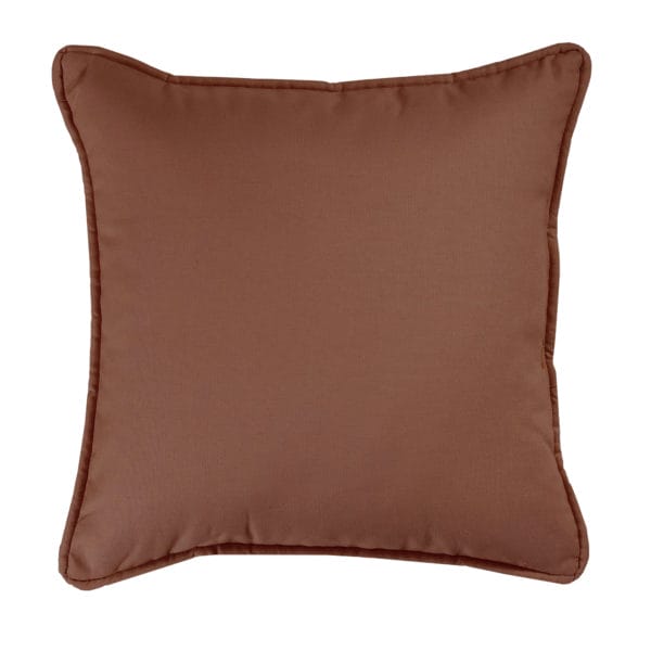 Brunswick Brown Solid Square Pillow