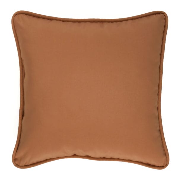 Cozumel Square Piped Pillow - Spice