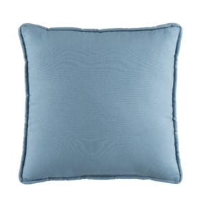 Delhi solid blue square pillow image