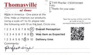 Shirley Cocoa FL BK3050 Survey Card