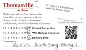 Susan Port St. Lucie FL CSQ1395 Survey Card