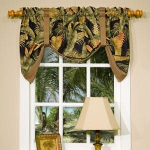 la selva black tie up valance