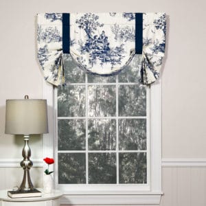 bouvier blue tie up valance image