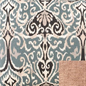 Midnight Ikat Fabric Image