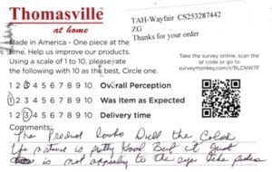 Cynthia Matteson IL ES7150-P342 Survey Card