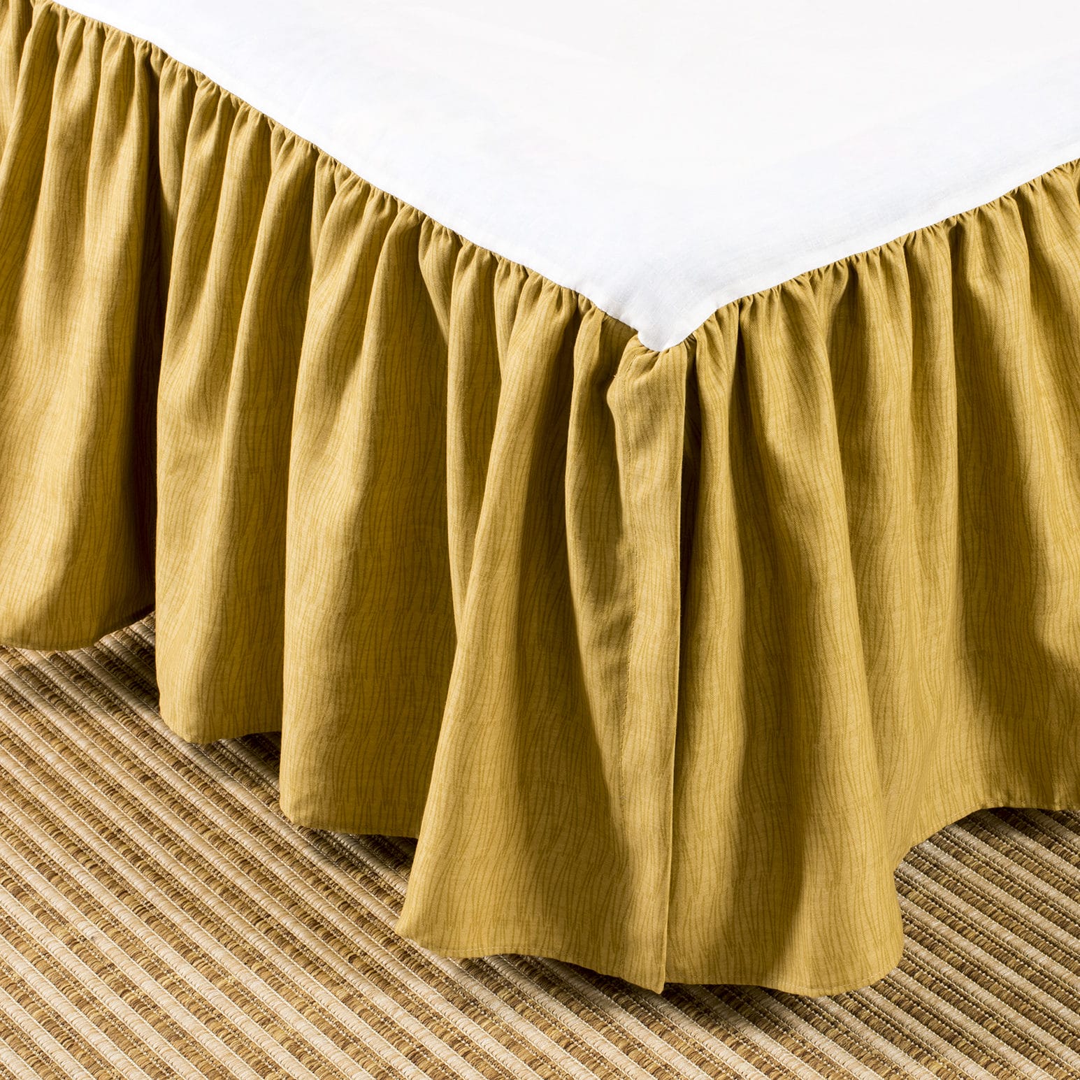 Mustard bed skirt best sale