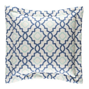 Belmont Harbor Euro Sham - Geometric Print