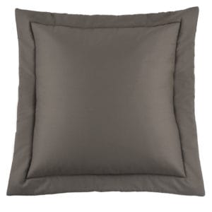 Belmont Metal Solid Grey Euro Sham