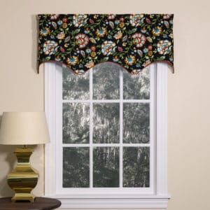 Cambridge Noir Scalloped Filler Valance