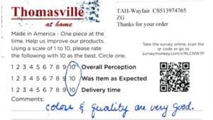 Kate Berwyn PA CSQL7095 Survey Card