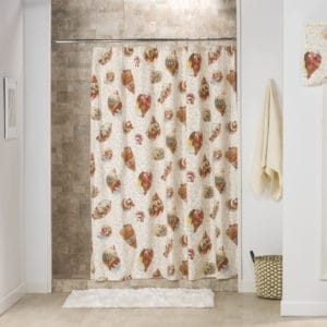 Thomasville Shower curtain, window 2024 curtain, & towel set