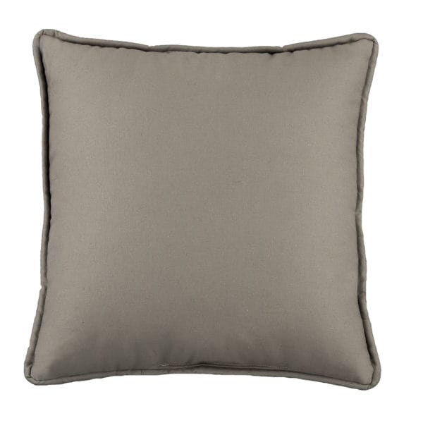 Belmont Metal Square Pillow - Solid Grey