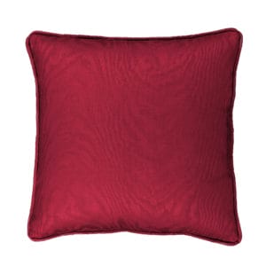 solid overture red square pillow image