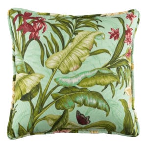 Wailea Coast Bloom Square Pillow - Main Print