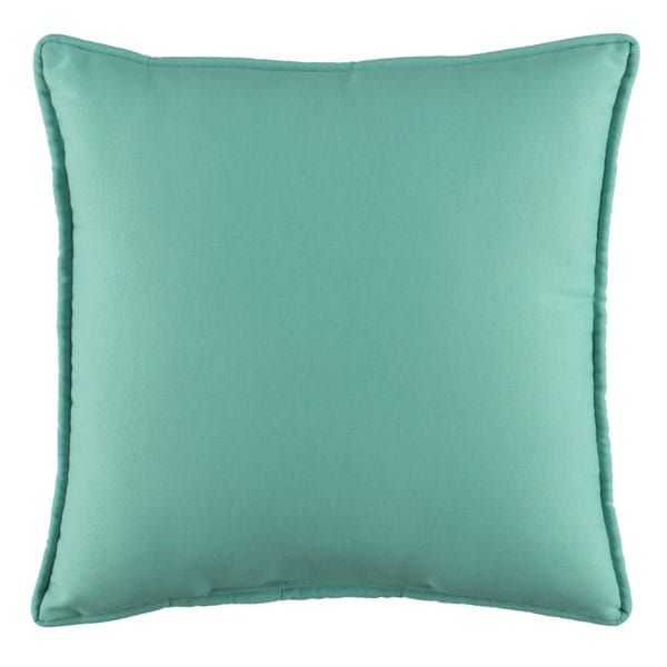Floridian Flaming Solid Blue Square Pillow
