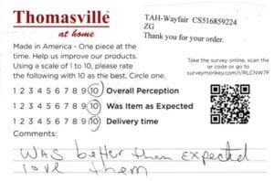 Sandy Purvis MS ERIN-B03 Survey Card