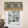Tangier Straight Valance with Gold Band