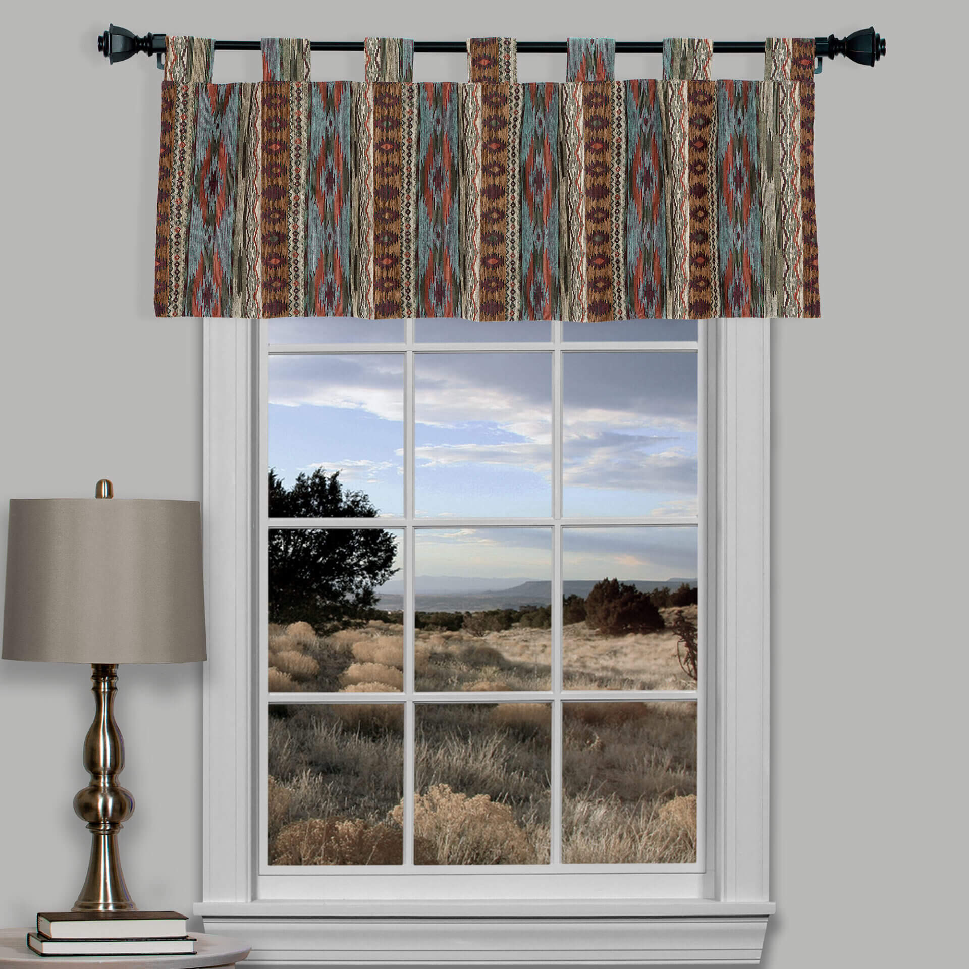 Lodge Tab Valance Phoenix Desert