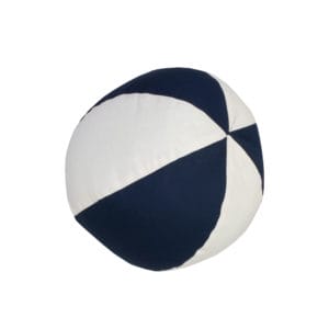 On Course Beach Ball Pillow - Navy and White