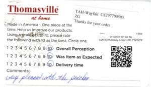 Barbara Otsego MI D35112-LCM Survey Card