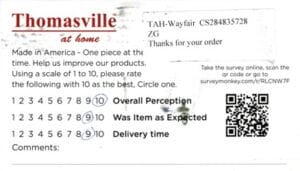 Beverly New Richmond WI D35112-LCM Survey Card