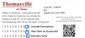 Eunice Dover DE WVAL7250-CBT Survey Card