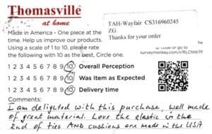 Maria Las Vegas NV D35112-LCM Survey Card