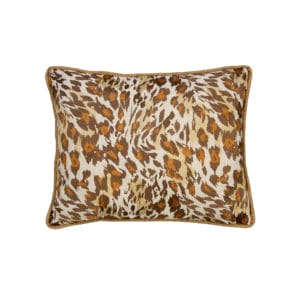 Cheetah embroidery breakfast pillow