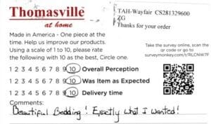 Penny Andrews SC CSQL2950 ES2950-24 Survey Card