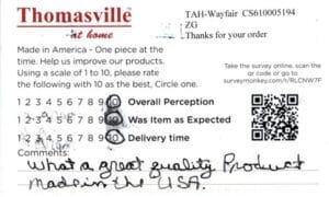 Albert Pleasant Valley NY 4PK-CP-QCR Survey Card